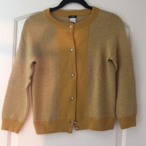 Yellow cardigan from J crew